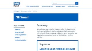 NHSmail - NHS Digital