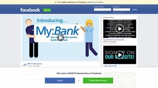 NHS Professionals - NHSP MY:BANK | Facebook