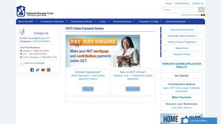 NHT Online Payments System | National Housing Trust