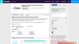 Niagara's Choice Federal Credit Union Reviews - WalletHub
