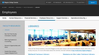 Library Faculty Resources | Employees | Niagara College