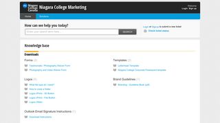 Niagara College Marketing: Support