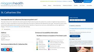 St. Catharines Site - Niagara Health System | Système De Santé De ...