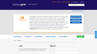 Your account profile sign-in - National Grid