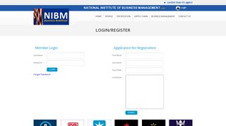 :: Login - Register NIBM - Business Management Courses