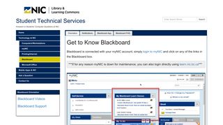 Blackboard - Student Technical Services - Subject Guides at North ...