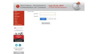 National Insurance Conference of Canada (NICC) > login