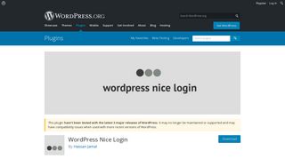 WordPress Nice Login | WordPress.org