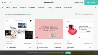 Best Flat Design Websites - Awwwards