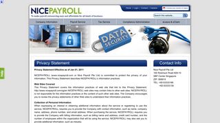 Privacy Statement - Nice Payroll | Singapore Payroll Outsourcing ...