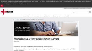 B&Q choose NICEIC to carry out electrical installations