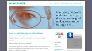 How to be a paid English tutor with the NiceTalk app | - gabeturner