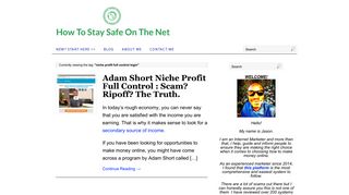 niche profit full control login - Stay Safe Online