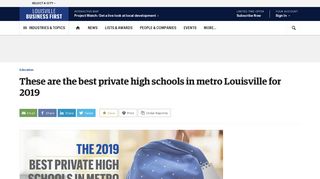 Best private high schools in Louisville, rated by Niche - Louisville ...