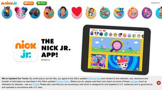 Nick Jr. App Page