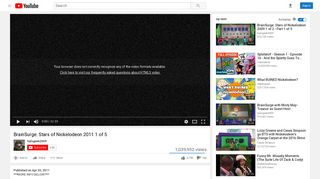 BrainSurge: Stars of Nickelodeon 2011 1 of 5 - YouTube