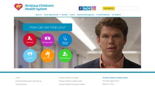 Nicklaus Children's Health System Careers: Home