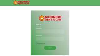 Login | NICONICO Rent a Car