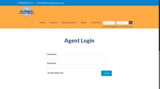 Agent Login – National Insurance