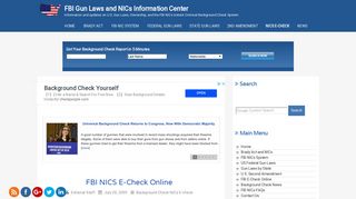 FBI NICS E-Check Online - FBI Gun Laws and NICs Information Center