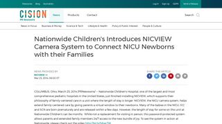 Nationwide Children's Introduces NICVIEW Camera System to ...