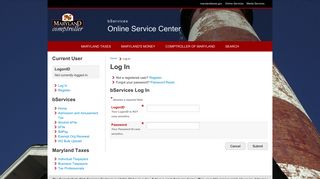 bServices Online Service Center - Log In