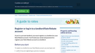 Register or log in to a landlord Rate Rebate account | nidirect
