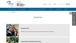 Students | National Institute of Education (NIE), Singapore