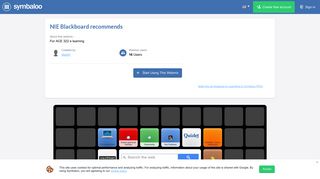 NIE Blackboard recommends- Symbaloo webmix