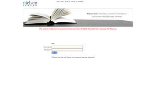 Logon - Nielsen Bookdata