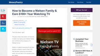 How to Become a Nielsen Family & Earn $100+ Year Watching TV ...