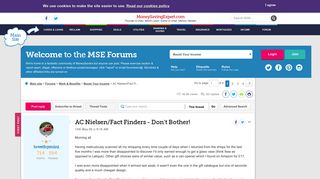 AC Nielsen/Fact Finders - Don't Bother! - MoneySavingExpert.com Forums