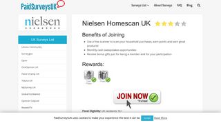 Nielsen Homescan UK – Paid UK Surveys