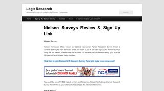 Nielsen Surveys for Money Review and Sign Up Link 2019