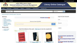 NIFM Library catalog