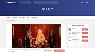 NIFT 2019 - Result, Dates, Cutoff, Admission Process, Counselling ...
