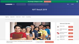 NIFT Result 2019 (Scorecard, Merit List) - Check here