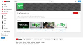Nifty Personal Loans - YouTube