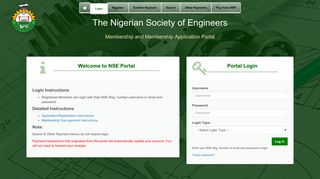 NSE Membership Portal - The Nigerian Society of Engineers