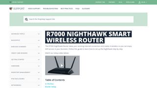 R7000 Nighthawk Wireless Router Setup | ShopKeep Support