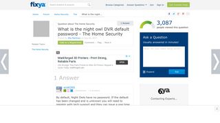 SOLVED: What is the night owl DVR default password - Fixya