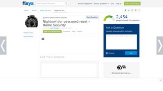 Nightowl dvr password reset - Fixya