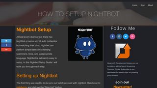 Nightbot Setup | Quick Start Guide | Upgrowth Development