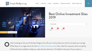 Best Online Investment Sites of 2019 | Our Investing Reviews