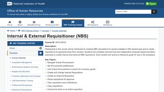 Internal & External Requisitioner (NBS) | Office of Human ... - NIH HR