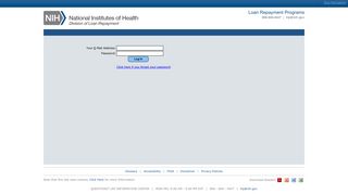 NIH LRP Portal - Login - NIH Loan Repayment Programs