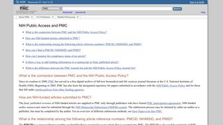 NIH Public Access and PMC - NCBI