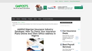 AskNiid Nigerian Insurance Industry Database: How To Check Your ...