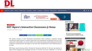 NIIT Nguru's Interactive Classrooms @ Home