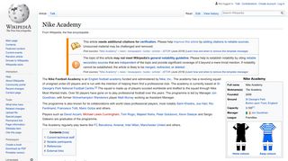 Nike Academy - Wikipedia